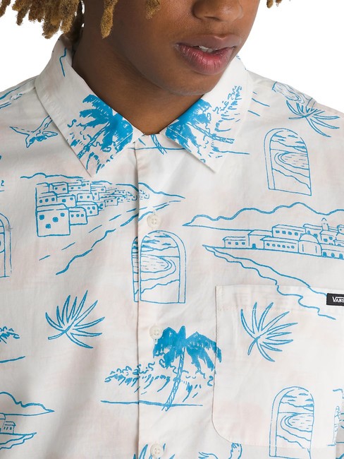 DAVISTA Camicia maniche corte in cotone marshmallow - Camicie Uomo