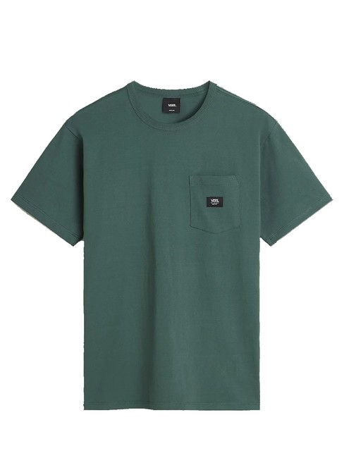 OFF THE WALL II POCKET T-shirt in cotone con taschino bistro green - T-shirt Uomo