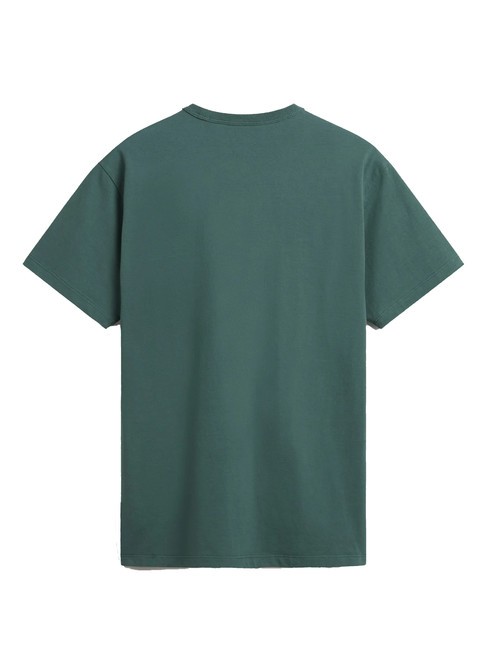 OFF THE WALL II POCKET T-shirt in cotone con taschino bistro green - T-shirt Uomo
