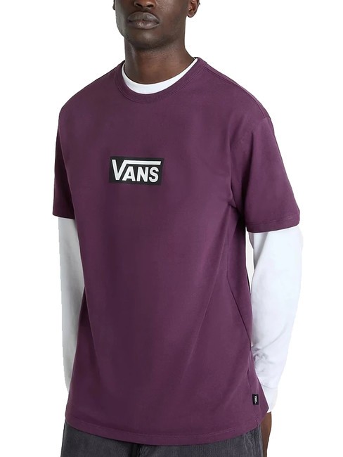 OFF THE WALL II DROP T-shirt manica corta in cotone blackberry wine - T-shirt Uomo