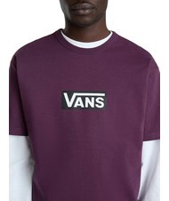 VANS OFF THE WALL II DROP T-shirt manica corta in cotone blackberry wine - T-shirt Uomo - 4