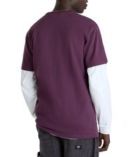 VANS OFF THE WALL II DROP T-shirt manica corta in cotone blackberry wine - T-shirt Uomo - 5