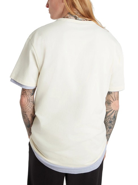 OFF THE WALL II POCKET T-shirt in cotone con taschino antique white - T-shirt Uomo
