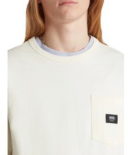VANS OFF THE WALL II POCKET T-shirt in cotone con taschino antique white - T-shirt Uomo - 3