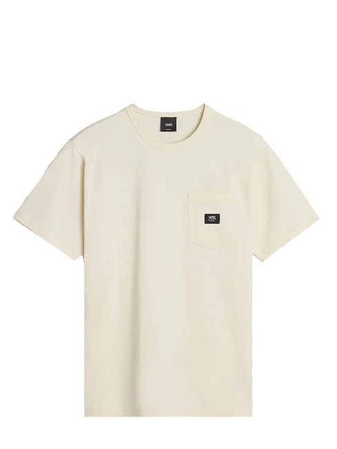 OFF THE WALL II POCKET T-shirt in cotone con taschino antique white - T-shirt Uomo