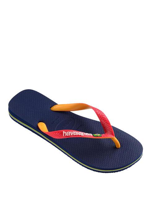 BRASIL MIX Infradito navy blue/ruby red - Scarpe Unisex