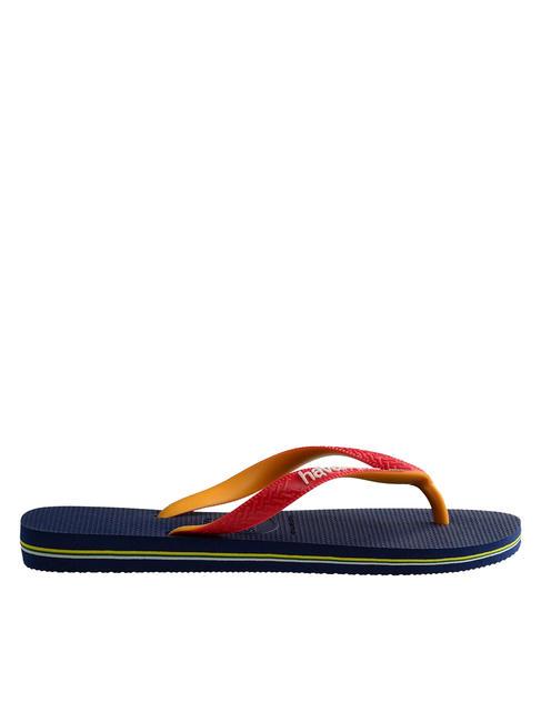 BRASIL MIX Infradito navy blue/ruby red - Scarpe Unisex