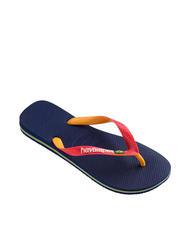 HAVAIANAS BRASIL MIX Infradito navy blue/ruby red - Scarpe Unisex - 3