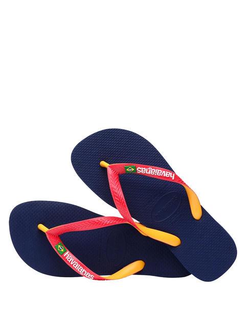 BRASIL MIX Infradito navy blue/ruby red - Scarpe Unisex
