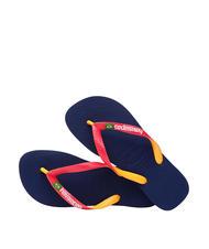 HAVAIANAS BRASIL MIX Infradito navy blue/ruby red - Scarpe Unisex - 4