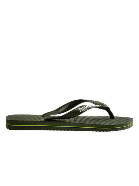 BRASIL LOGO Infradito  green/green - Scarpe Unisex