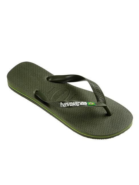 BRASIL LOGO Infradito  green/green - Scarpe Unisex