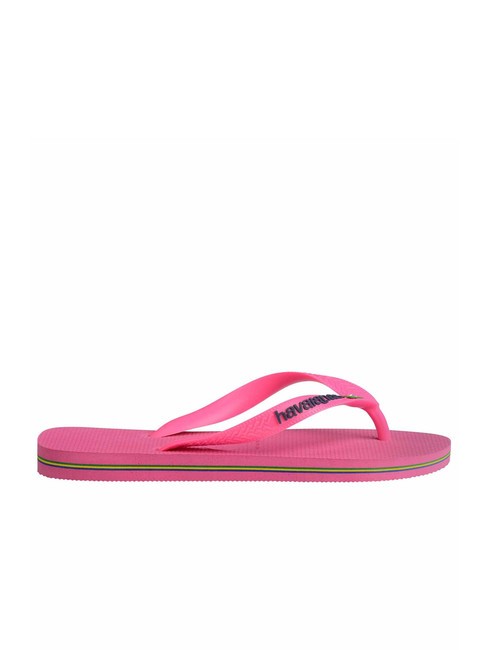 BRASIL LOGO NEON Infradito pink flux/pink flux - Scarpe Unisex