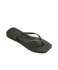 HAVAIANAS SQUARE LOGO Infradito olivegreen - Scarpe Donna - 3