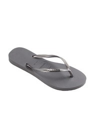 HAVAIANAS SLIM LOGO Infradito steel/grey - Scarpe Donna - 3