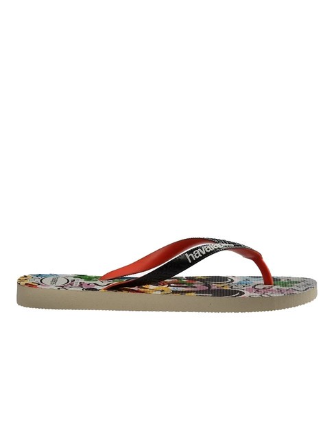 DISNEY STYLISH Infradito beige/black/blood orange - Scarpe Unisex