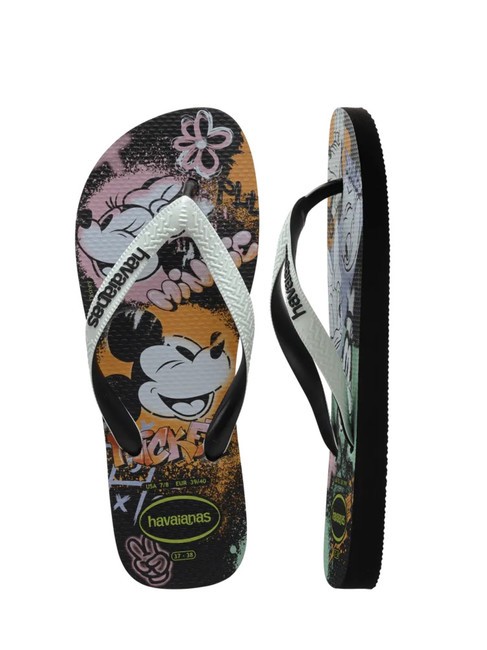 DISNEY STYLISH Infradito black/white/black - Scarpe Unisex