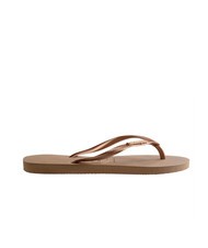 HAVAIANAS SLIM LOGO Infradito rose/gold - Scarpe Donna - 2