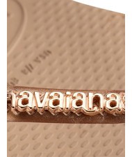 HAVAIANAS SLIM LOGO Infradito rose/gold - Scarpe Donna - 4