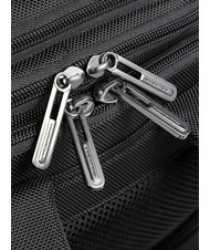 PIQUADRO BRIEF 2 Zaino borsone in pelle e tessuto Nero - Zaini da lavoro porta PC - 3