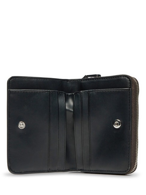 CK JEANS MINIMAL MONOGRAM  Portafoglio medio gunmetal - Portafogli Donna