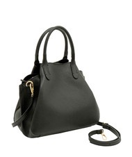 LESAC ALICE Borsa a mano in pelle con tracolla nero - Borse Donna - 2