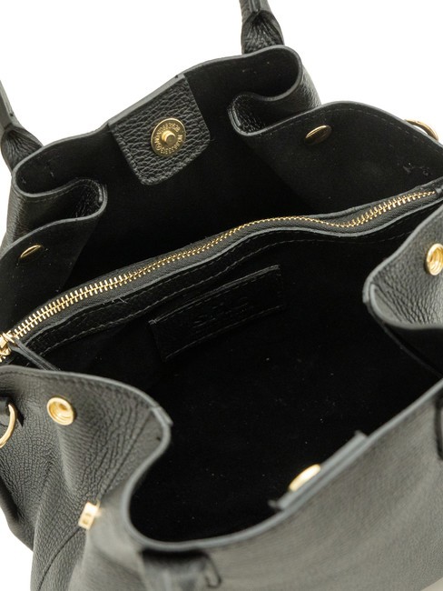 ALICE Borsa a mano in pelle con tracolla nero - Borse Donna