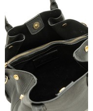 LESAC ALICE Borsa a mano in pelle con tracolla nero - Borse Donna - 6