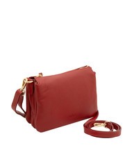 LESAC SIMONA Borsa a tracolla tris pelle dollaro rosso - Borse Donna - 2