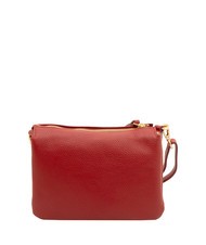 LESAC SIMONA Borsa a tracolla tris pelle dollaro rosso - Borse Donna - 3