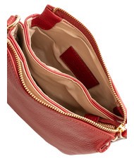 LESAC SIMONA Borsa a tracolla tris pelle dollaro rosso - Borse Donna - 5