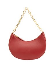 LESAC GIUDITTA Borsa hobo in pelle con manico catena rosso - Borse Donna - 3