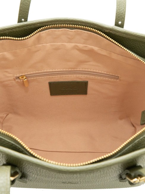 CHIARA Borsa shopper in pelle dollaro oliva - Borse Donna