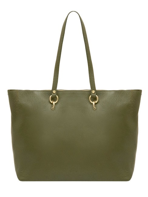 VIOLA  Shopping Bag in pelle oliva - Borse Donna