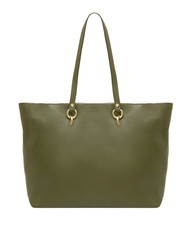 LESAC VIOLA  Shopping Bag in pelle oliva - Borse Donna - 3