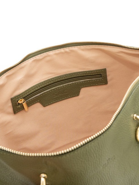 VIOLA  Shopping Bag in pelle oliva - Borse Donna