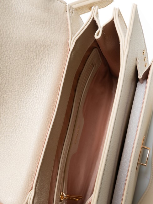 CAMILLA Borsa cartelletta con borchiette GHIACCIO - Borse Donna