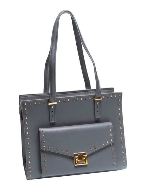 CAMILLA Borsa shopper con borchiette grey - Borse Donna