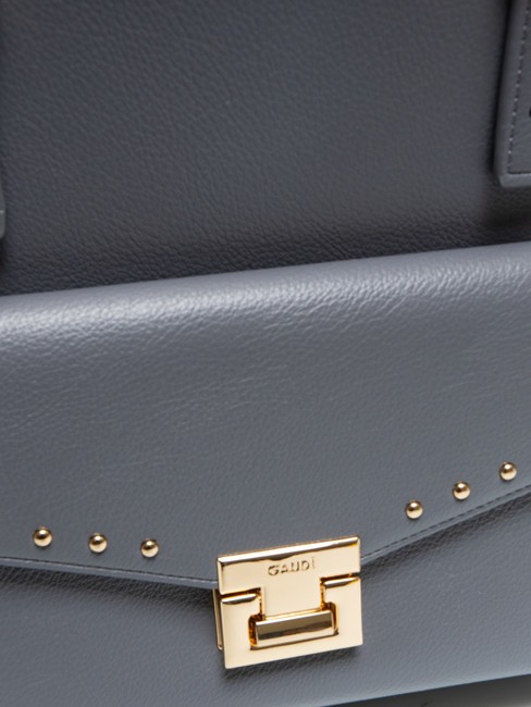 CAMILLA Borsa shopper con borchiette grey - Borse Donna