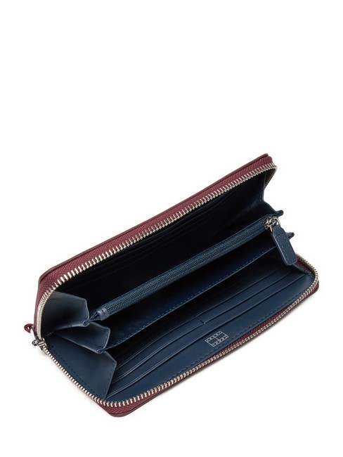 TOMMY JEANS CITY BOLD  Portafoglio zip around deep rouge - Portafogli Donna