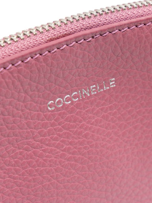 ROUNDED ENVELOPE Pochette in pelle con polsierina pulp pink - Borse Donna