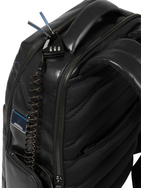 BLUE SQUARE  Zaino porta PC 15,6" in pelle Nero - Zaini da lavoro porta PC
