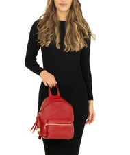 LESAC VANESSA Zaino in pelle dollaro rosso - Borse Donna - 4