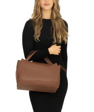 LESAC FRESIA Borsa a mano, con tracolla, in pelle bruciato - Borse Donna - 4