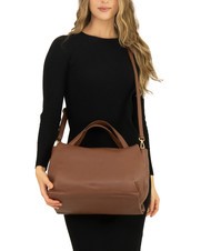 LESAC FRESIA Borsa a mano, con tracolla, in pelle bruciato - Borse Donna - 5