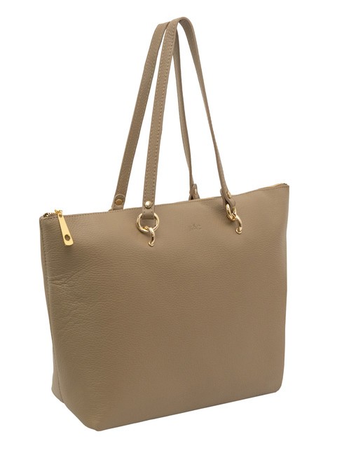 VIOLA  Shopping Bag in pelle taupe chiaro - Borse Donna