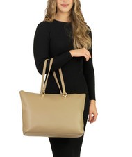 LESAC VIOLA  Shopping Bag in pelle taupe chiaro - Borse Donna - 5