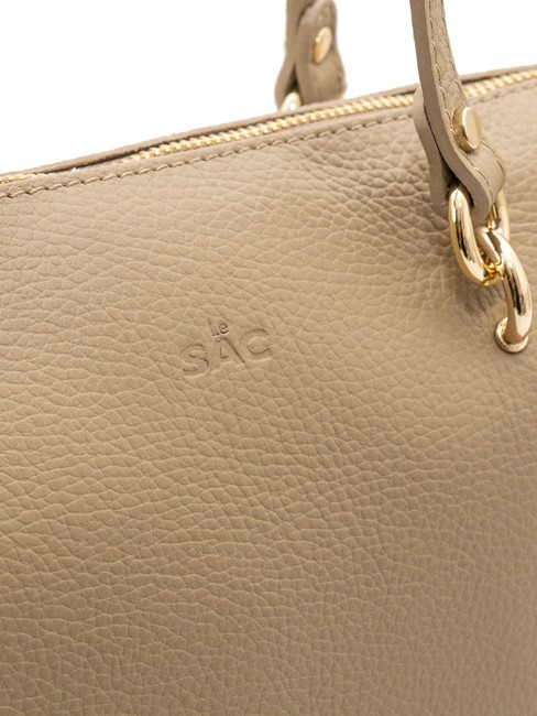 VIOLA  Shopping Bag in pelle taupe chiaro - Borse Donna