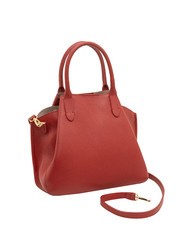 LESAC ALICE Borsa a mano in pelle con tracolla rosso - Borse Donna - 2