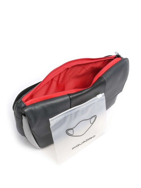 CAMPIONARIO -  URBAN Marsupio in pelle grigio - Marsupi